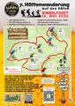 Plakat zur Hüttenwanderung