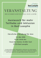 Offenes Netzwerktreffen: Teilhabe und Inklusion in Bad Laasphe