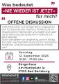 Nie wieder ist jetzt &copy; Demokratie und Menschlichkeit Wittgenstein
