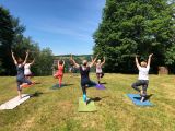 Yoga an der Bismarcksäule &copy; Stadt Bad Berleburg